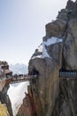 Aiguille du Midi,3842m, Mont Blanc Massif, France . Royalty Free Stock Photo