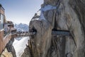 Aiguille du Midi,3842m, Mont Blanc Massif, France . Royalty Free Stock Photo