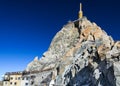 Aiguille du Midi mountain in French Alps Royalty Free Stock Photo