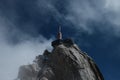 Aiguille du Midi mountain in the Mont Blanc massif, French Alps Royalty Free Stock Photo