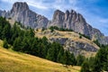 Aiguilles de Chabrieres peaks in summer, Southern Alps, France