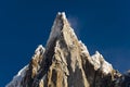 Aiguilles du Alpes from the Mer de Glace, Chamonix Royalty Free Stock Photo