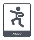 aikido icon in trendy design style. aikido icon isolated on white background. aikido vector icon simple and modern flat symbol for