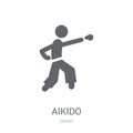 aikido icon. Trendy aikido logo concept on white background from