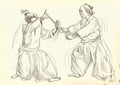 Aikido warriors Royalty Free Stock Photo