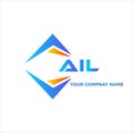 AIL abstract technology logo design on white background. AIL creative initial