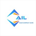 AIL abstract technology logo design on white background. AIL creative initial Royalty Free Stock Photo
