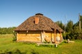 Ail in Altai with modern roof Royalty Free Stock Photo