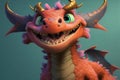 ail desig Meet Super Happy Smile: The Adorable Pixar-Style Dragon with a Fierce Expression and Exquisite Detailing