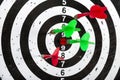 Aim with arrows in the center. Hit the target Royalty Free Stock Photo