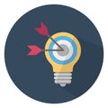 Aim, bullseye Color Vector icon which can easily modify or edit Royalty Free Stock Photo