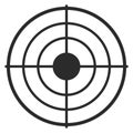 Aim icon. Round shot goal. Sniper circles