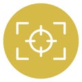 Aim Isolated Vector Icon which can easily modify Royalty Free Stock Photo