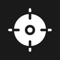 Aim pixel dark mode glyph ui icon