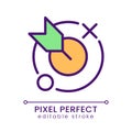 Aim pixel perfect RGB color icon Royalty Free Stock Photo