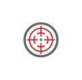 Aim related icon on background for graphic and web design. Creative illustration concept symbol for web or mobile app. Royalty Free Stock Photo