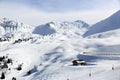 Aima 2000, Winter landscape in the ski resort of La Plagne, France