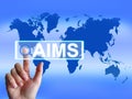 Aims Map Shows International Goals and