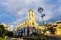 Ain bow over the Grand Cathedral in downtown Namdinh.