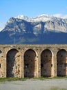 Ainsa castle Pyrenees mountains Huesca Spain Royalty Free Stock Photo