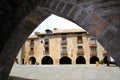 Ainsa medieval romanesque village street Spain