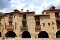 Ainsa medieval romanesque village street Spain Royalty Free Stock Photo