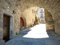 Ainsa medieval village in Huesca Spain Royalty Free Stock Photo