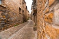 Ainsa town in the Pyrenees. Sobrarbe region Royalty Free Stock Photo