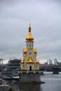 Aint Nicholas Church on the water near river Dnieper