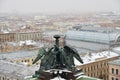 Aint Petersburg. Russia. City view in winter