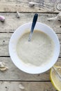 Aioli dip - garlic mayonnaise Royalty Free Stock Photo