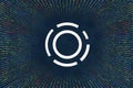 Aion, AION cryptocurrency symbol. A tunnel from a computer program code. Programmer Strings of code, Javascript, CSS and PHP.