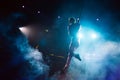 An air acrobat in the circus ring Royalty Free Stock Photo