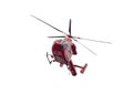 Air ambulance helicopter isolated on white background, London - UK Royalty Free Stock Photo