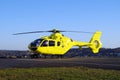 Air ambulance ready for fast intervention  as soon as needed. Medical support, rescue team, medical response, medical evacuation m Royalty Free Stock Photo