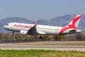 Air Arabia Airbus A320 airplane Bergamo airport in Italy