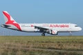 Air Arabia runway Paris CDG Royalty Free Stock Photo