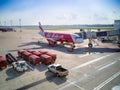 Air Asia aircraft at Donmueang International Airport, Bangkok