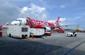 Air Asia Plane Royalty Free Stock Photo