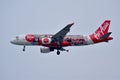 Air Asia TuneTalk Livery Royalty Free Stock Photo