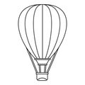 Air ballon icon, outline style