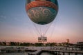 Air balloon ascending on sunset background in Lake Buena Vista 1.