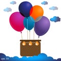 Air Balloon Basket Party