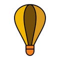 Air balloon icon vector design template basic RGB Royalty Free Stock Photo