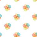 Seamless retro background with party balloons of different colors. Royalty Free Stock Photo