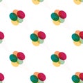 Seamless retro background with party balloons of different colors. Royalty Free Stock Photo