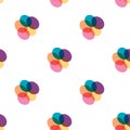 Seamless retro background with party balloons of different colors. Royalty Free Stock Photo