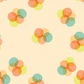 Seamless retro background with party balloons of different colors. Royalty Free Stock Photo