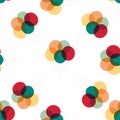 Seamless retro background with party balloons of different colors. Royalty Free Stock Photo