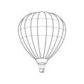 Air Balloon Simple Icon isolated on White